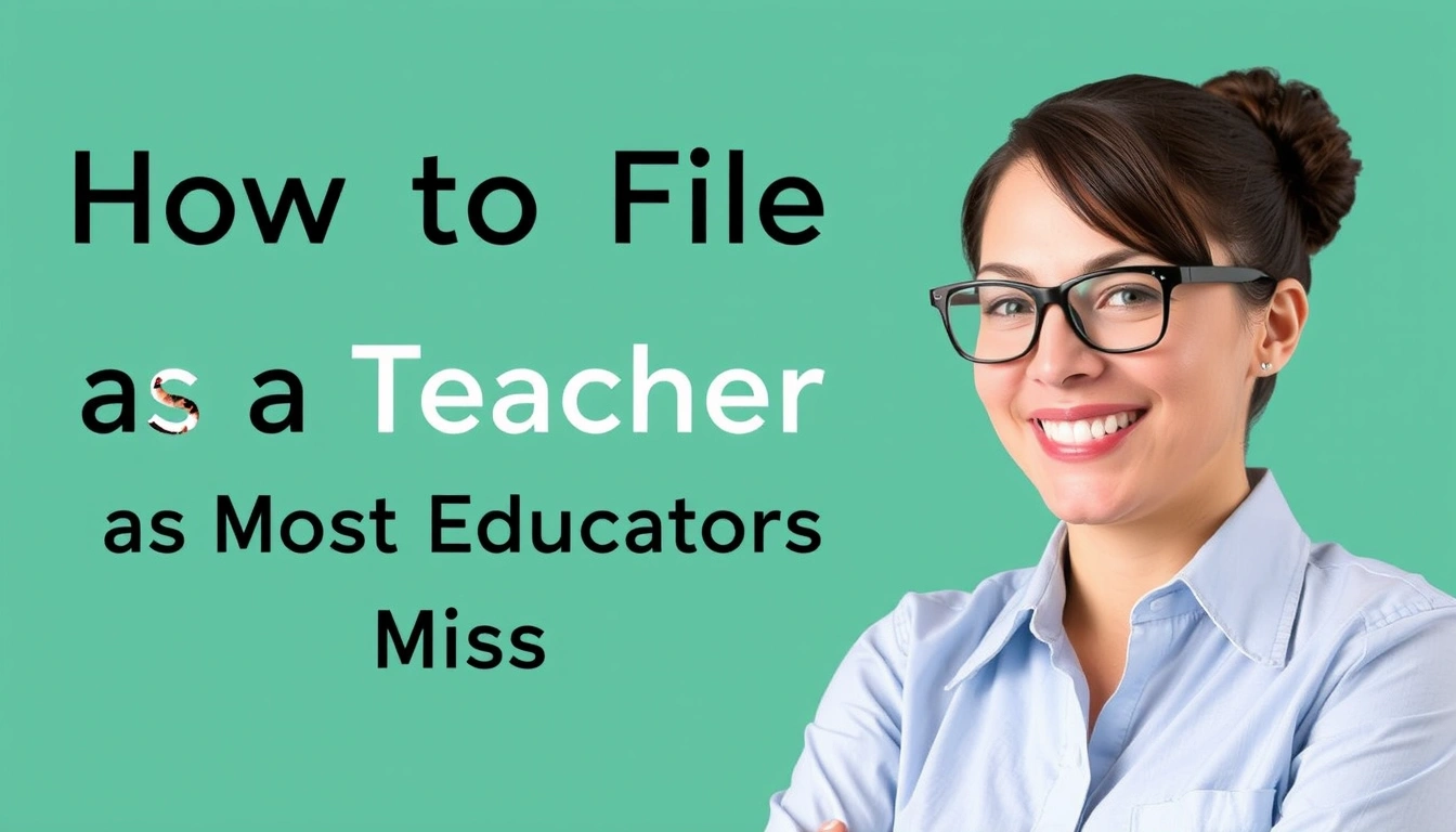 How to File Taxes as a Teacher: Deductions Most Educators Miss How to File Taxes as a Teacher: Deductions Most Educators Miss