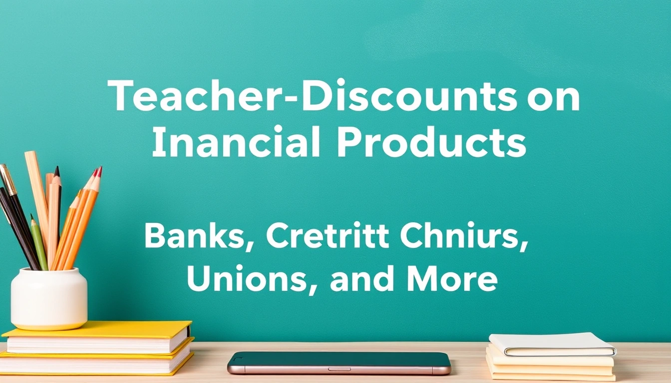 Teacher Discounts on Financial Products: Banks, Credit Unions, and More Teacher Discounts on Financial Products: Banks, Credit Unions, and More
