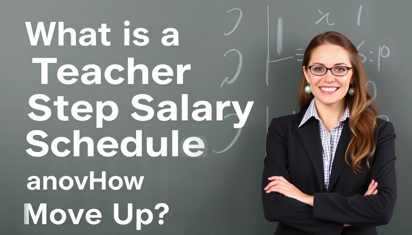 What Is a Teacher Step Salary Schedule and How Do You Move Up It?